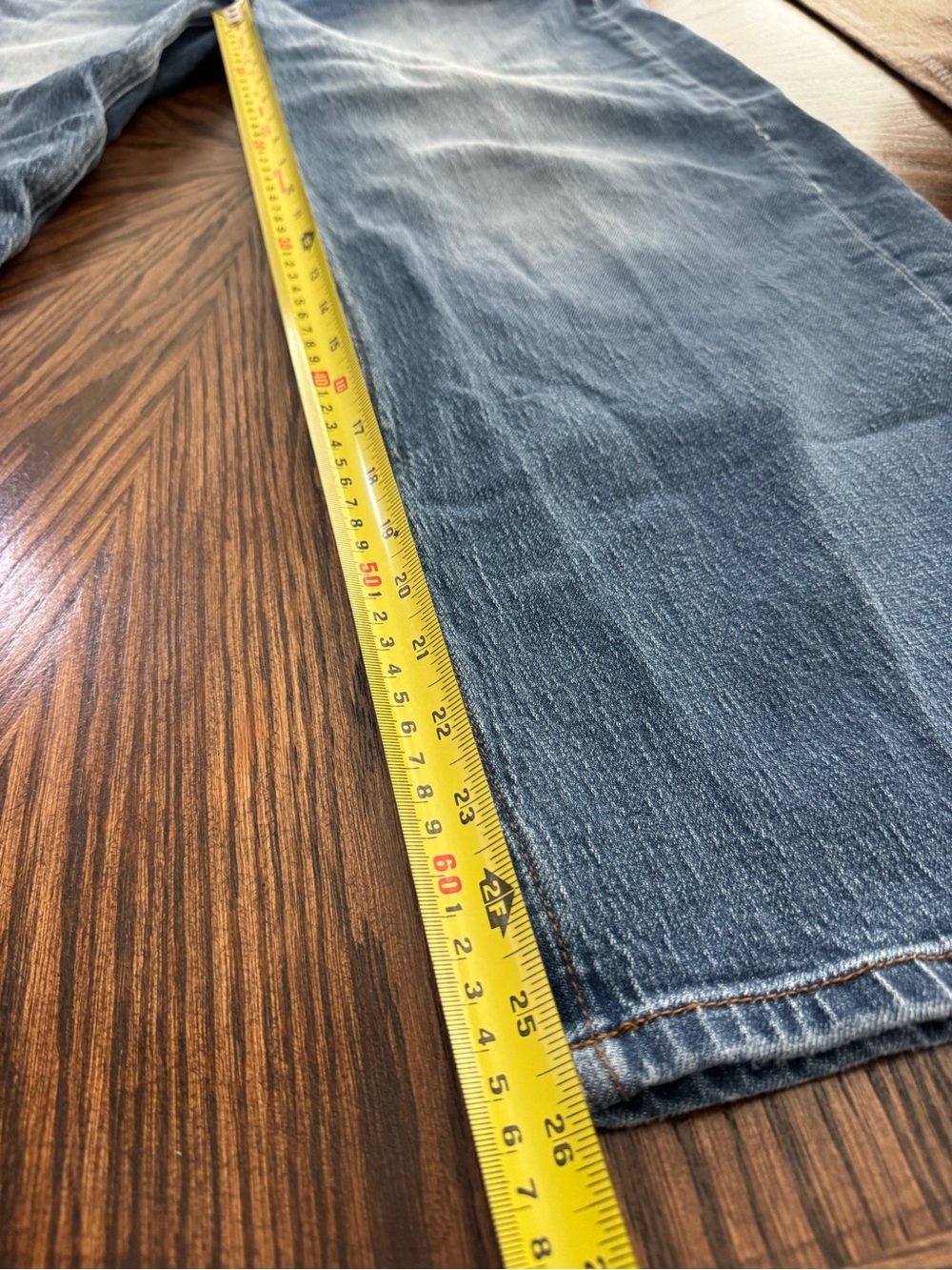 Quince Bella Stretch Barrel Jeans Size 28 Regular Cool Blue NWOT - Picture 5 of 7